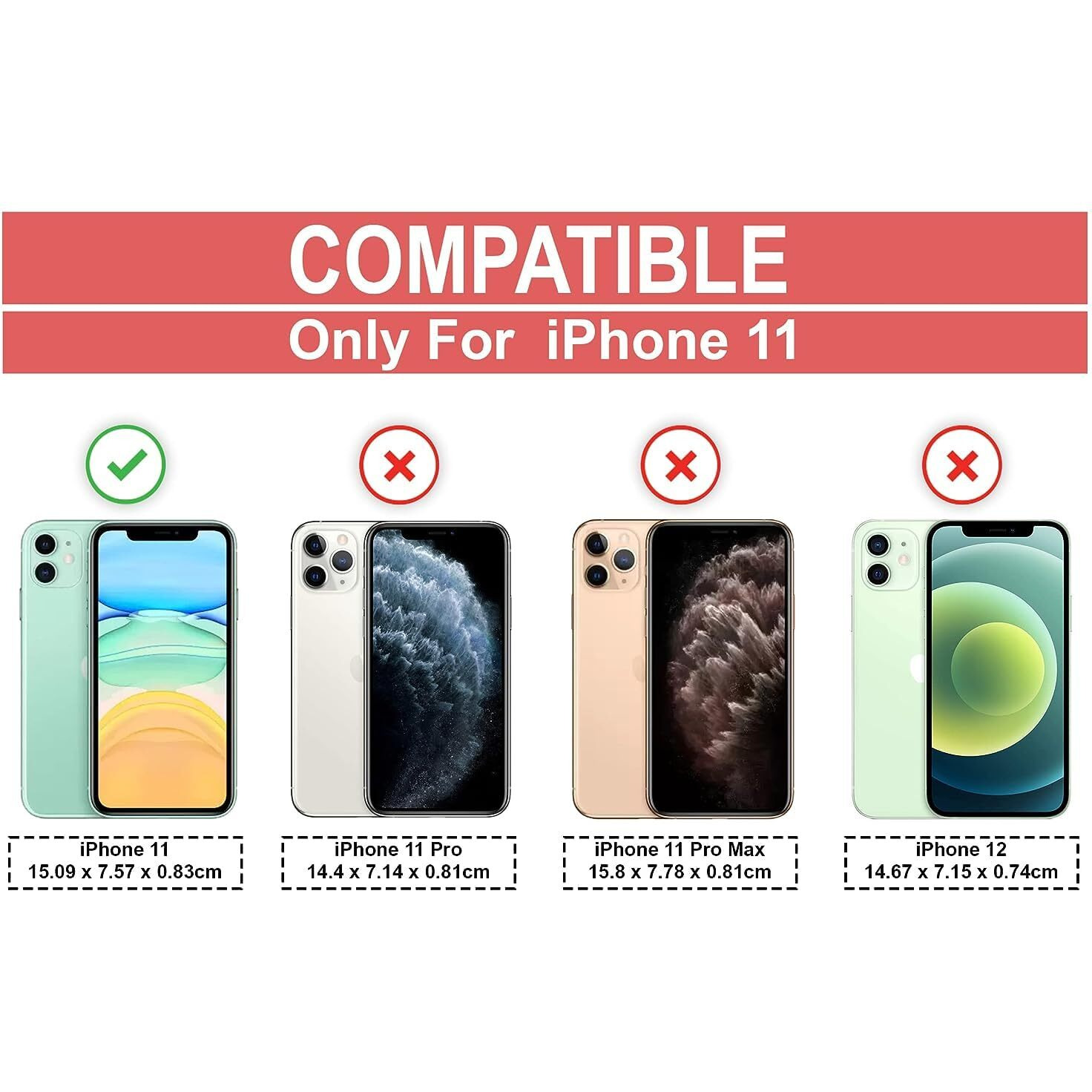 Prolet Case for iPhone 11 Case Clear Transparent Shockproof Protective Phone Soft Silicone Slim Cover for iPhone 11 (Transparent)