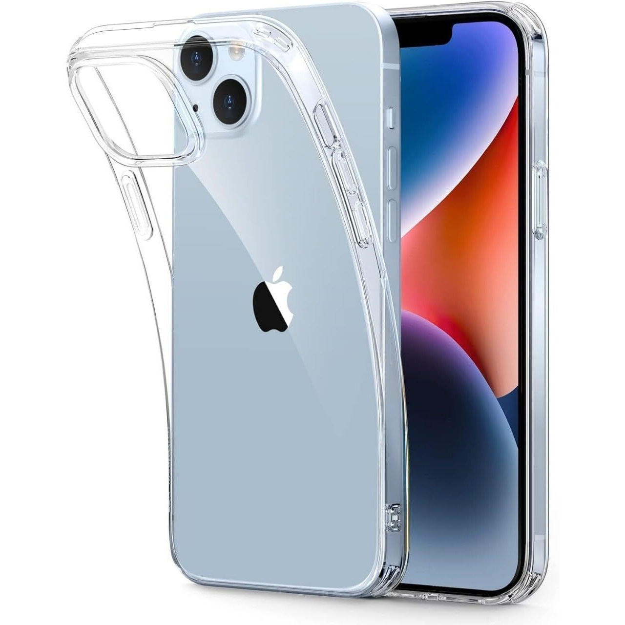 ZedGear Case for iPhone 13 Silicone Case Clear Transparent Shockproof Scratch Resistant Protective Phone Soft Silicone Slim Cover for iPhone 13 (Transparent)