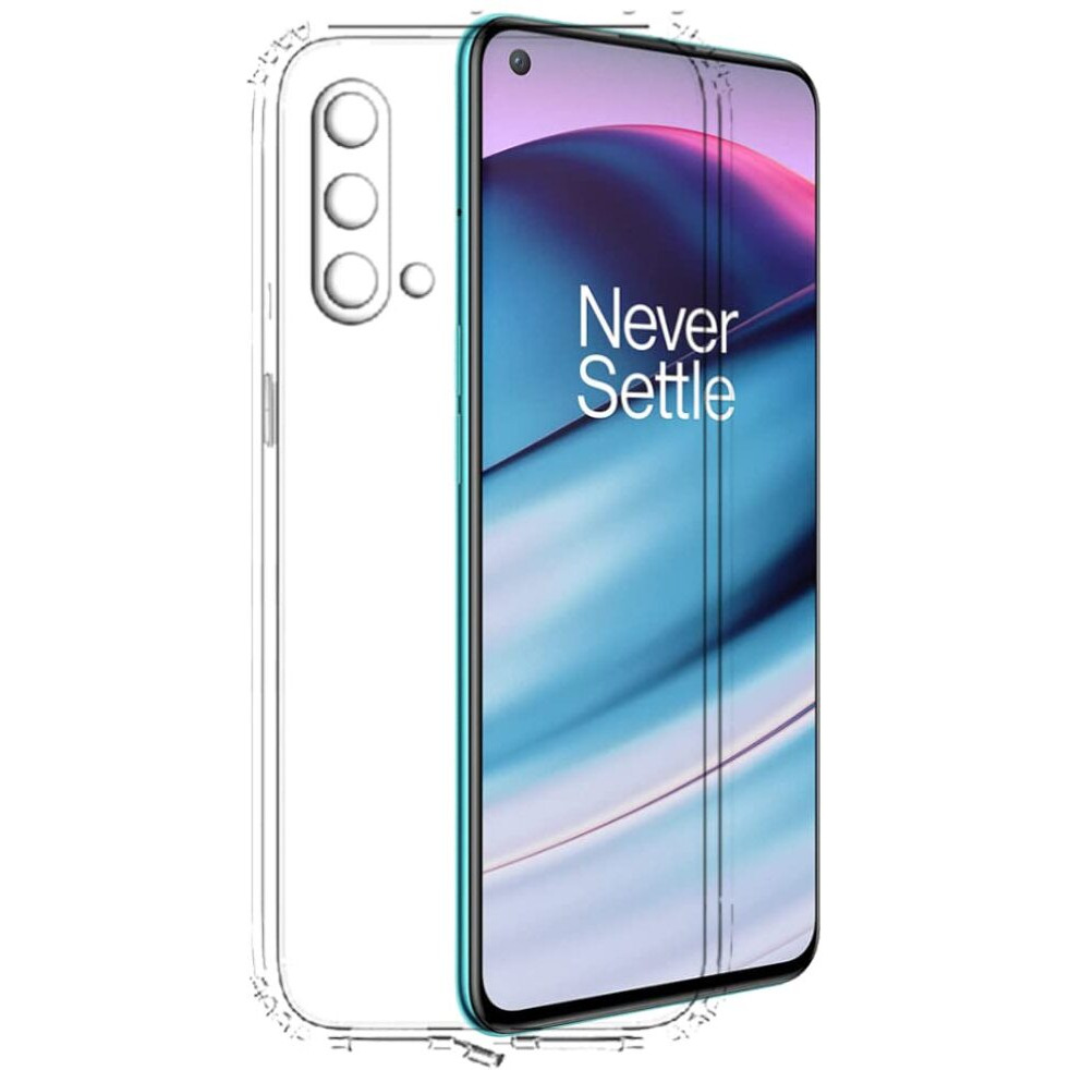 Tough Lee Back Case Cover for OnePlus Nord CE 5G (Silicon | Transparent | for Boys/Girls/Men/Women)