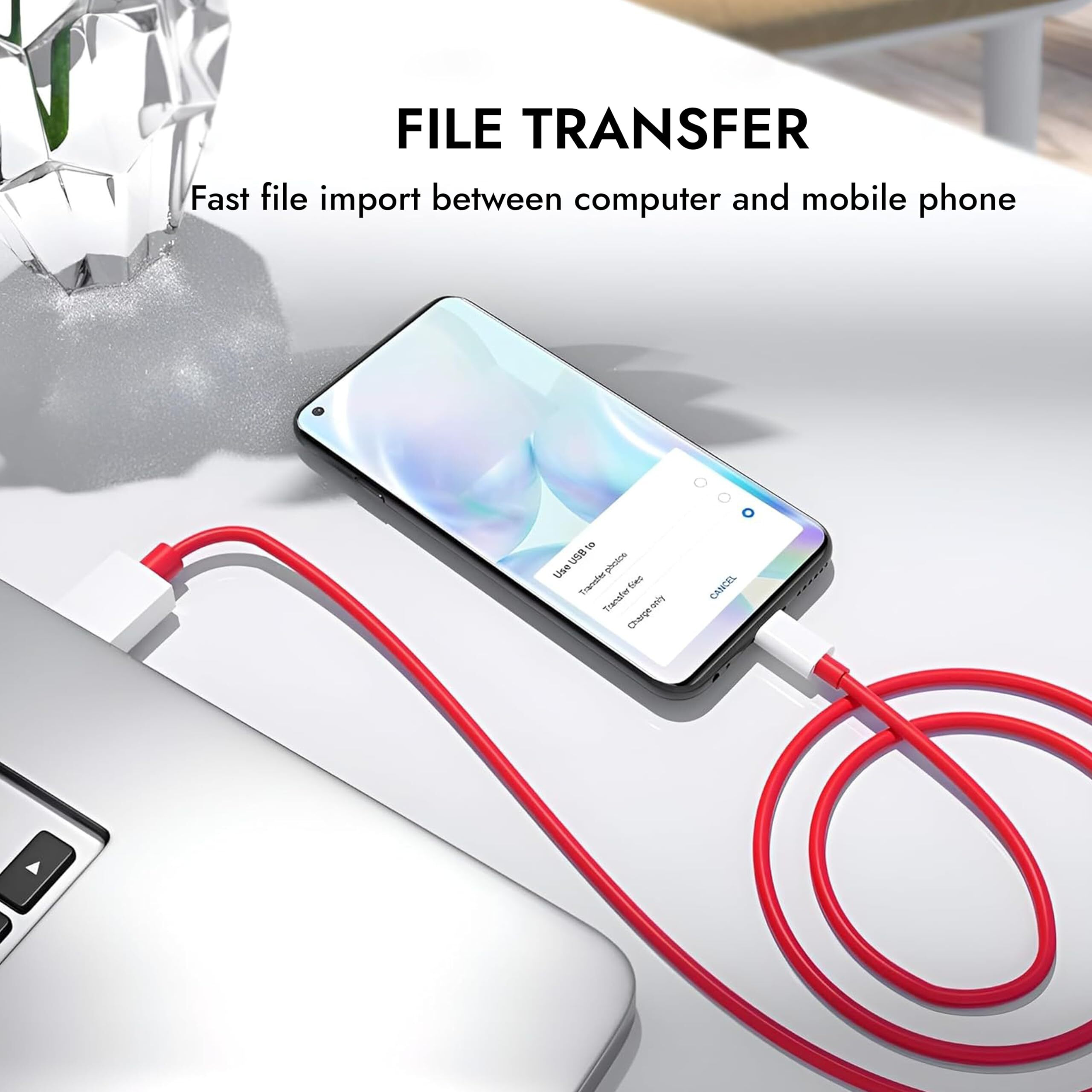 CROSSVOLT 80W Charging Cable USB to Type C Warp Charger SuperVooc/Dash Fast Charge Cable for One-plus 11,11R,10 Pro,10R,10T,9RT,9R,8R,8T Charge Cable for 6/6T/7/7T,Nord,Ce2 Lite5G,Ce 3 5G,Ce3 Lite,Red
