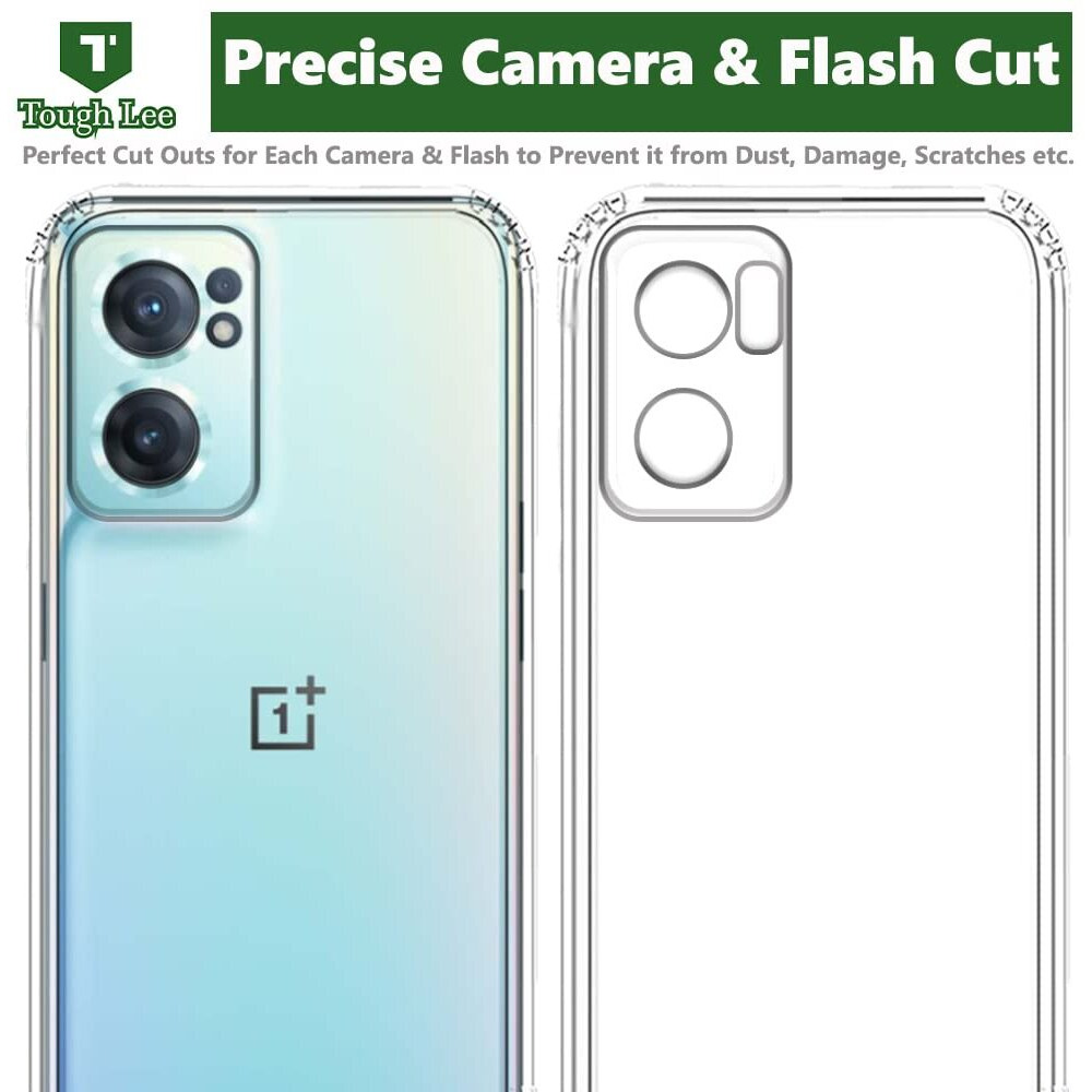 Tough Lee Back Cover Case for Oneplus Nord CE 2 5G (Silicon | Transparent) (Soft & Thin Cover)