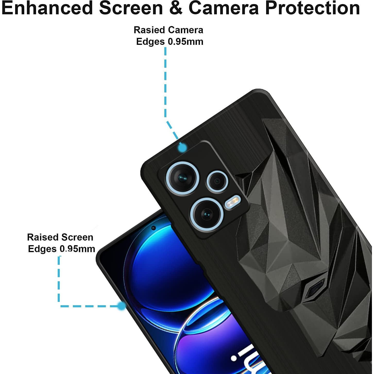 VIDO Exclusive Soft Back Case Cover for Mi Redmi Note 12 Pro 5G (Shock Proof |360 Degree Complete Protection)