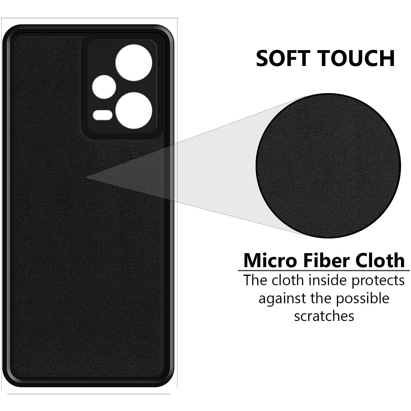 VIDO Exclusive Soft Back Case Cover for Mi Redmi Note 12 Pro 5G (Shock Proof |360 Degree Complete Protection)