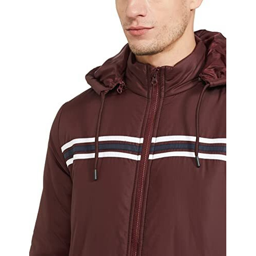 Amazon Brand - Symbol Men's Quilted Jacket Purple Wine M - Standard Length, M