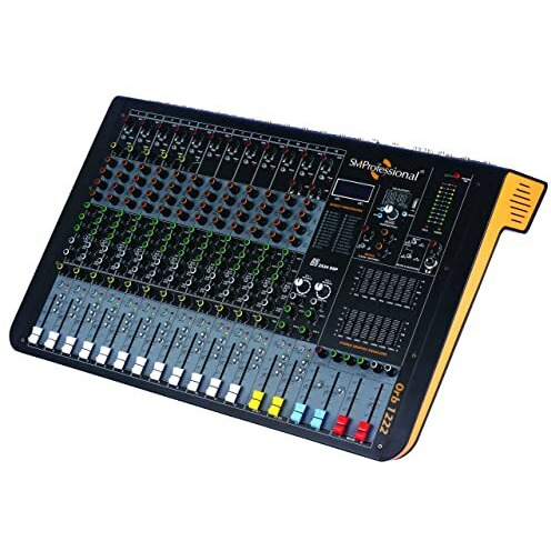 ORB-1222 Studiomaster Professional 12 channel DJ mixer with One Knob compression, DSP-based dual multi-EFX processor, built-in USB MP3 media player and recorder