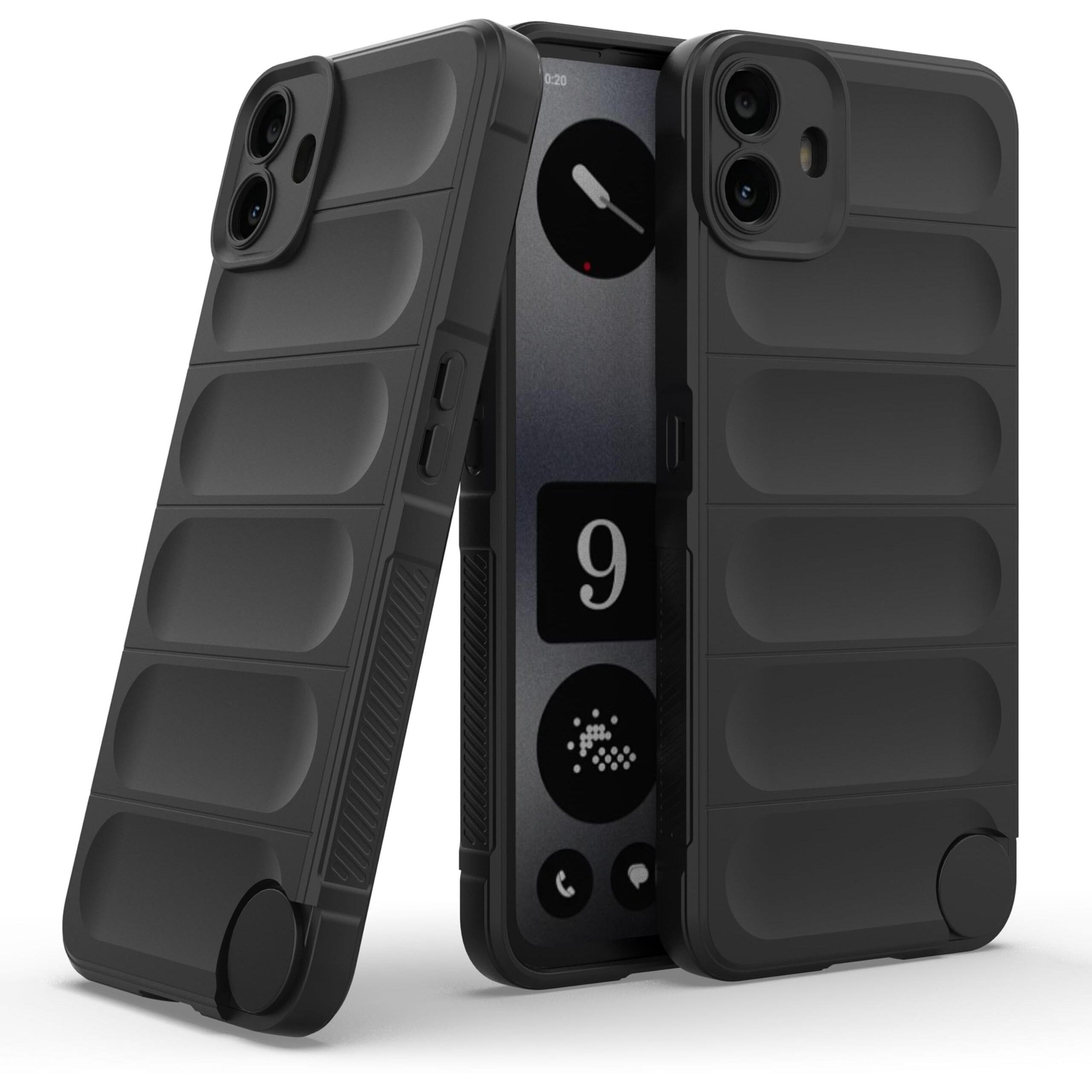 Zapcase Back Case Cover for CMF by Nothing Phone 1 | Compatible for CMF by Nothing Phone 1 Back Case Cover | Liquid Silicon Case for CMF by Nothing Phone 1 with Camera Protection|Black