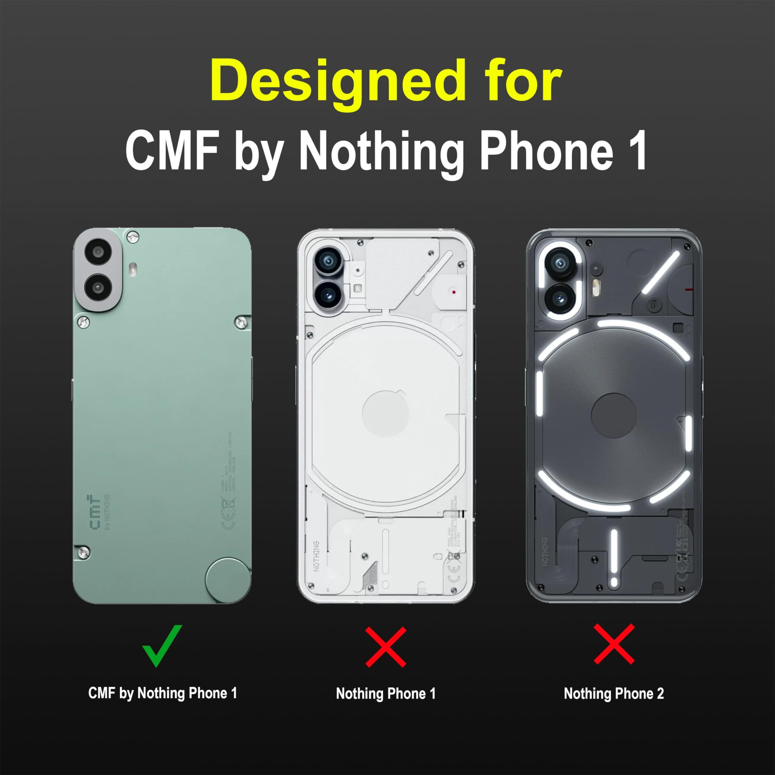 Zapcase Back Case Cover for CMF by Nothing Phone 1 | Compatible for CMF by Nothing Phone 1 Back Case Cover | Liquid Silicon Case for CMF by Nothing Phone 1 with Camera Protection|Black