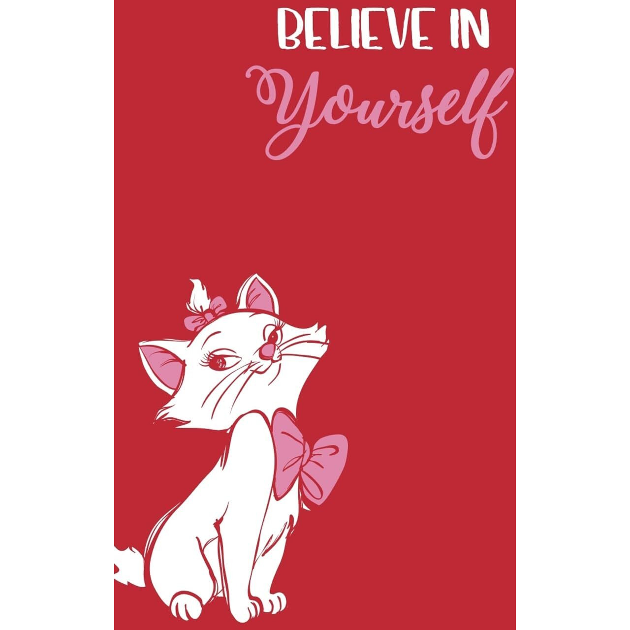 Bewakoof Women's Believe Cat Graphic Print 100% Cotton T-Shirt- Oversized Fit, Round Neck, Half Sleeve