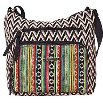 Multicolor Cotton Sling Bag for Women (Medium Size)