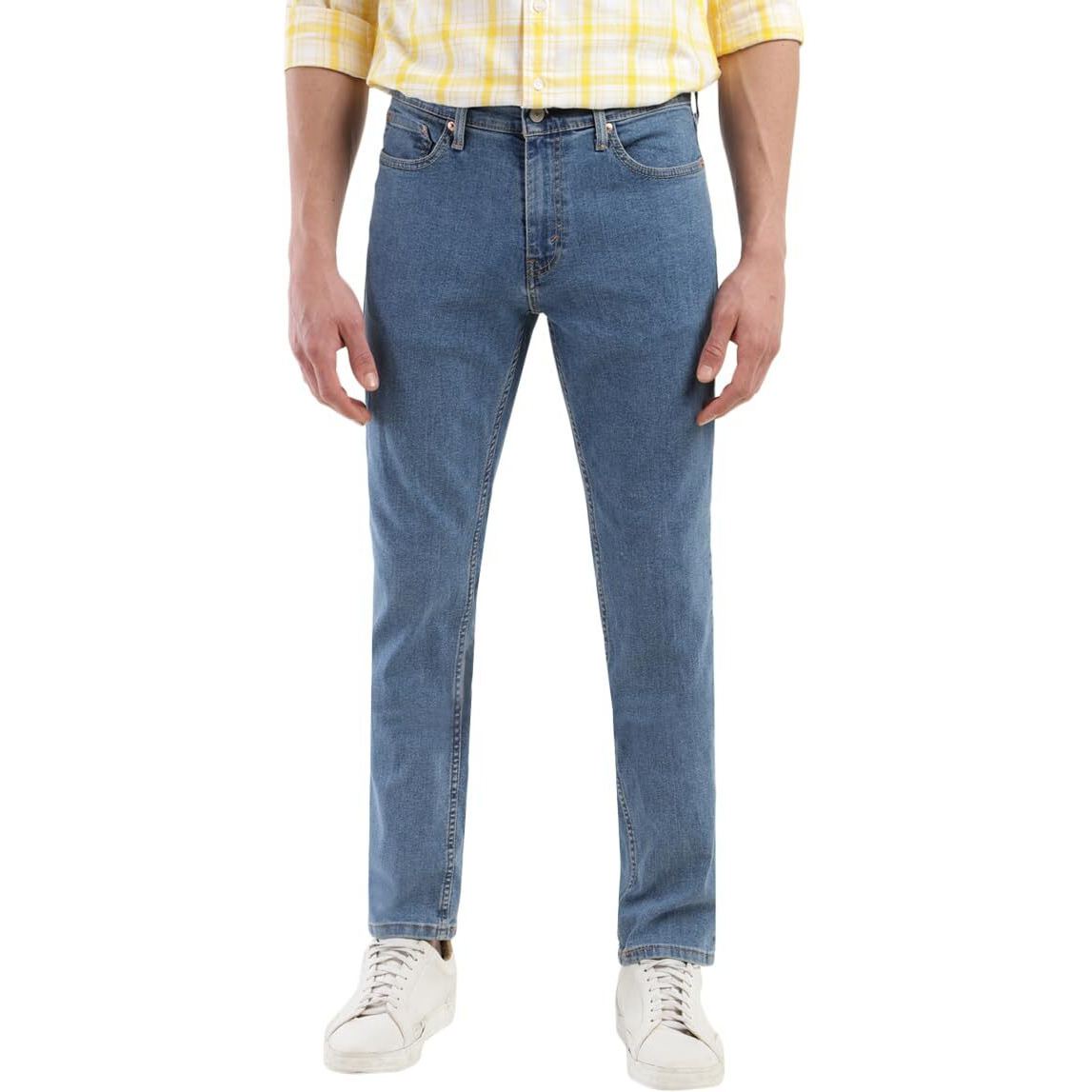 Levis Mens 511 Slim Fit Mid-Rise Stretchable Jeans Dark Blue