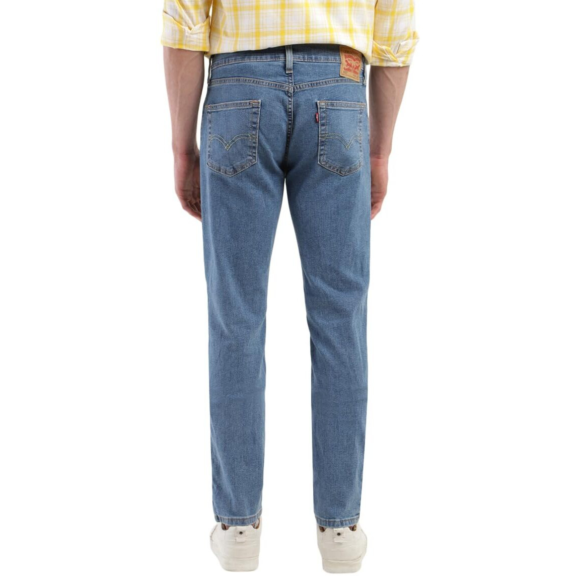Levis Mens 511 Slim Fit Mid-Rise Stretchable Jeans Dark Blue