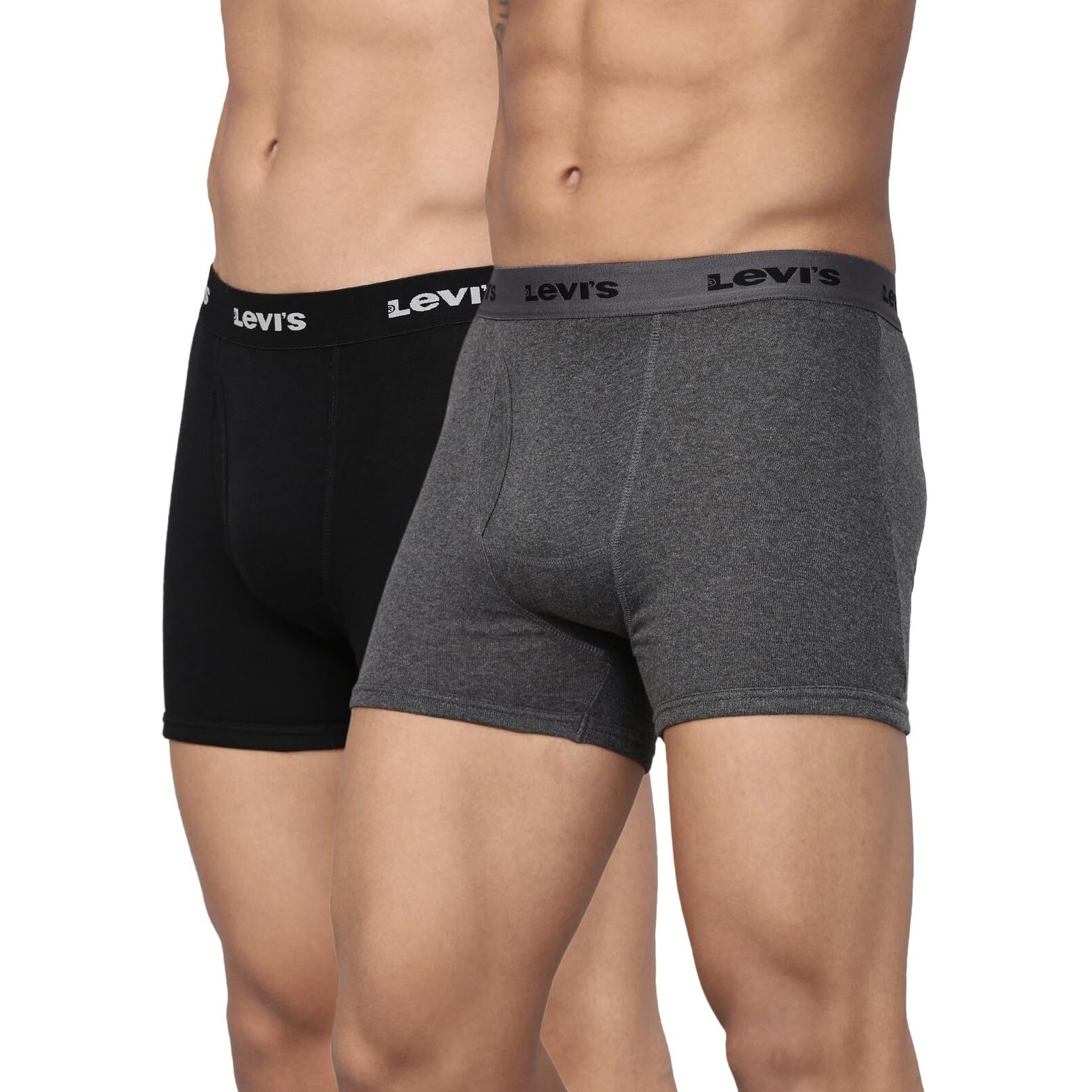 Levis 001 Classic Boxer Brief for Men with Contoured Double Pouch, Tag Free Comfort & Smartskin Technology (Pack of 2)