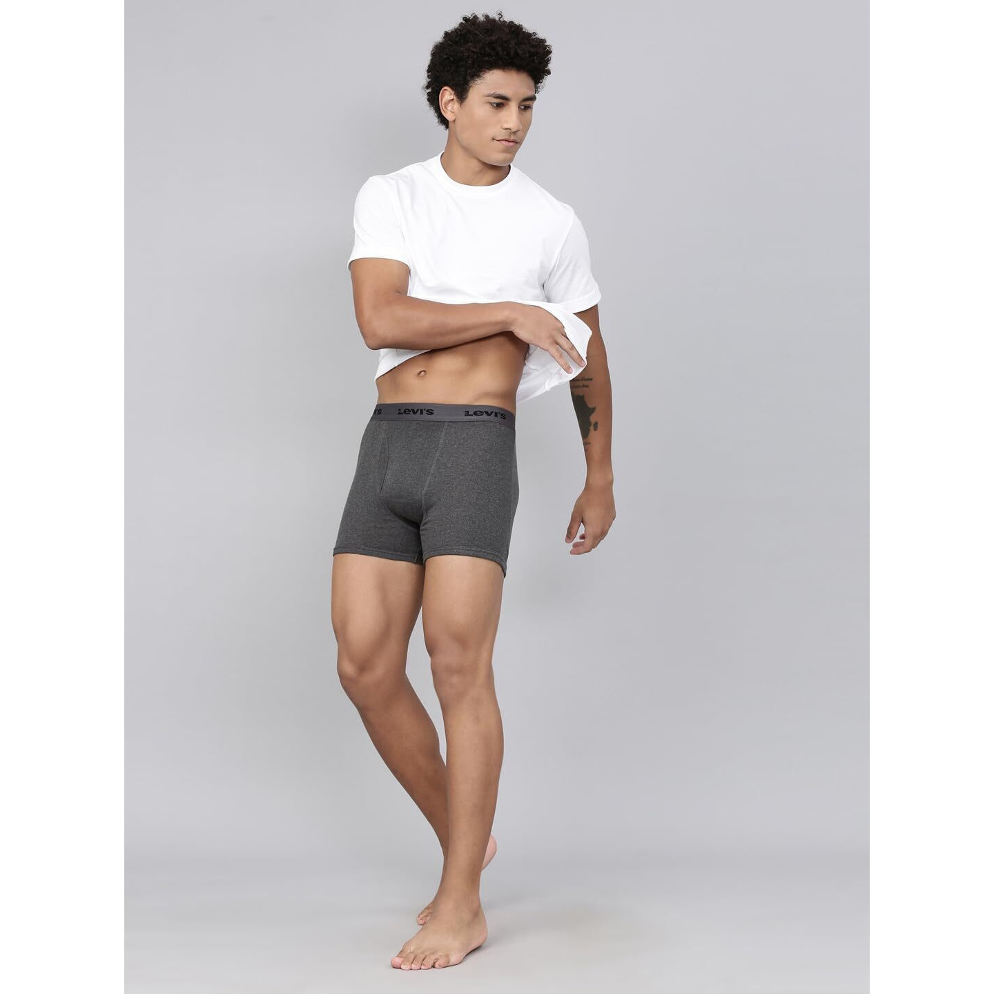 Levis 001 Classic Boxer Brief for Men with Contoured Double Pouch, Tag Free Comfort & Smartskin Technology (Pack of 2)