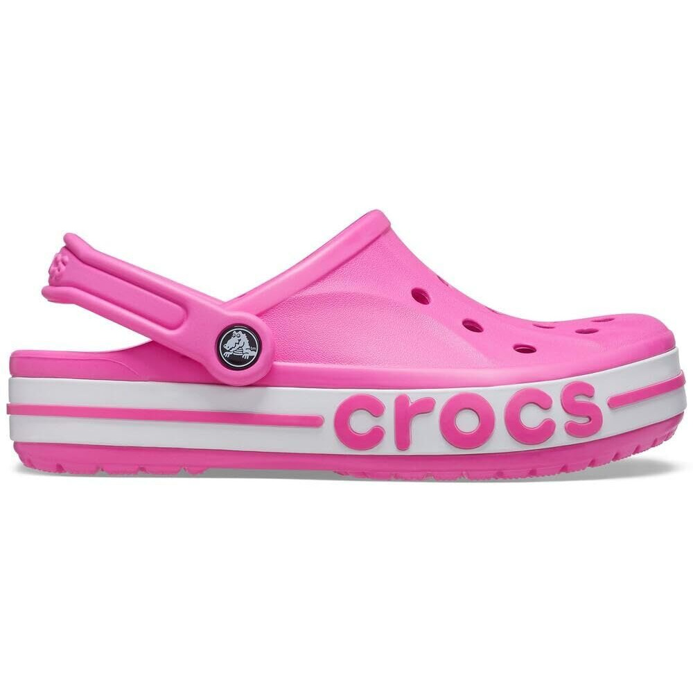 crocs unisex-adult Bayaband Clog ELECTRIC PINK Clog - 8 UK Men/ 9 UK Women (M9W11) (205089-6QQ)