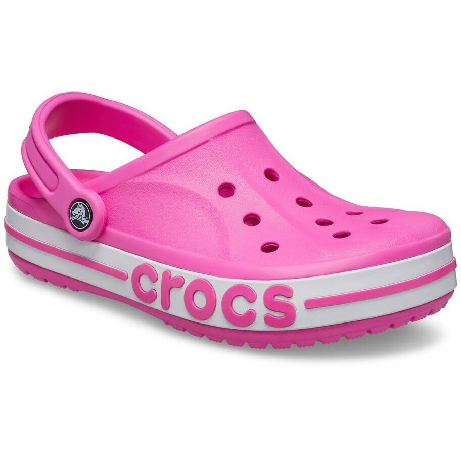 crocs unisex-adult Bayaband Clog ELECTRIC PINK Clog - 8 UK Men/ 9 UK Women (M9W11) (205089-6QQ)