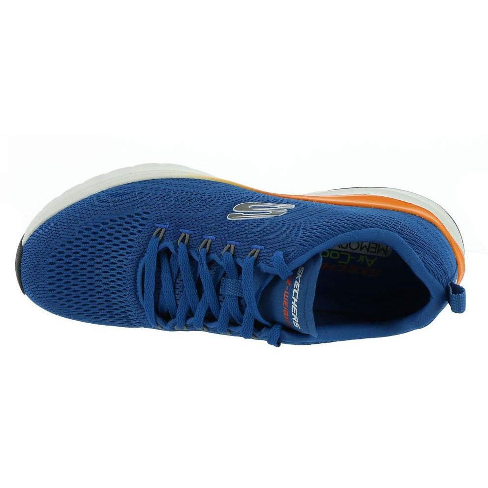 Skechers Men's Ultra Groove Blue/Orange Sneaker-7 UK (8 US) (232032-BLOR)