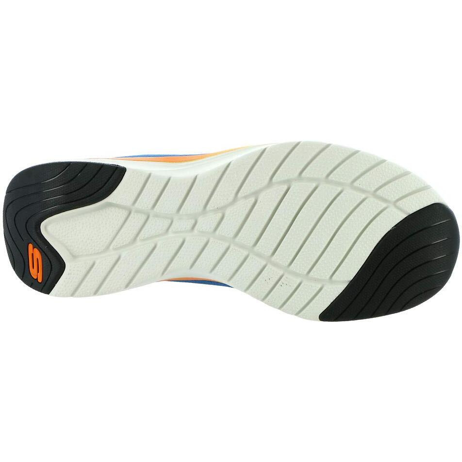 Skechers Men's Ultra Groove Blue/Orange Sneaker-7 UK (8 US) (232032-BLOR)