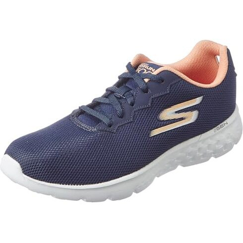 Skechers Womens Go Run 400 - Action NVY/ORNG Casual Shoe - 7 UK (10 US) (14351ID-NVOR)