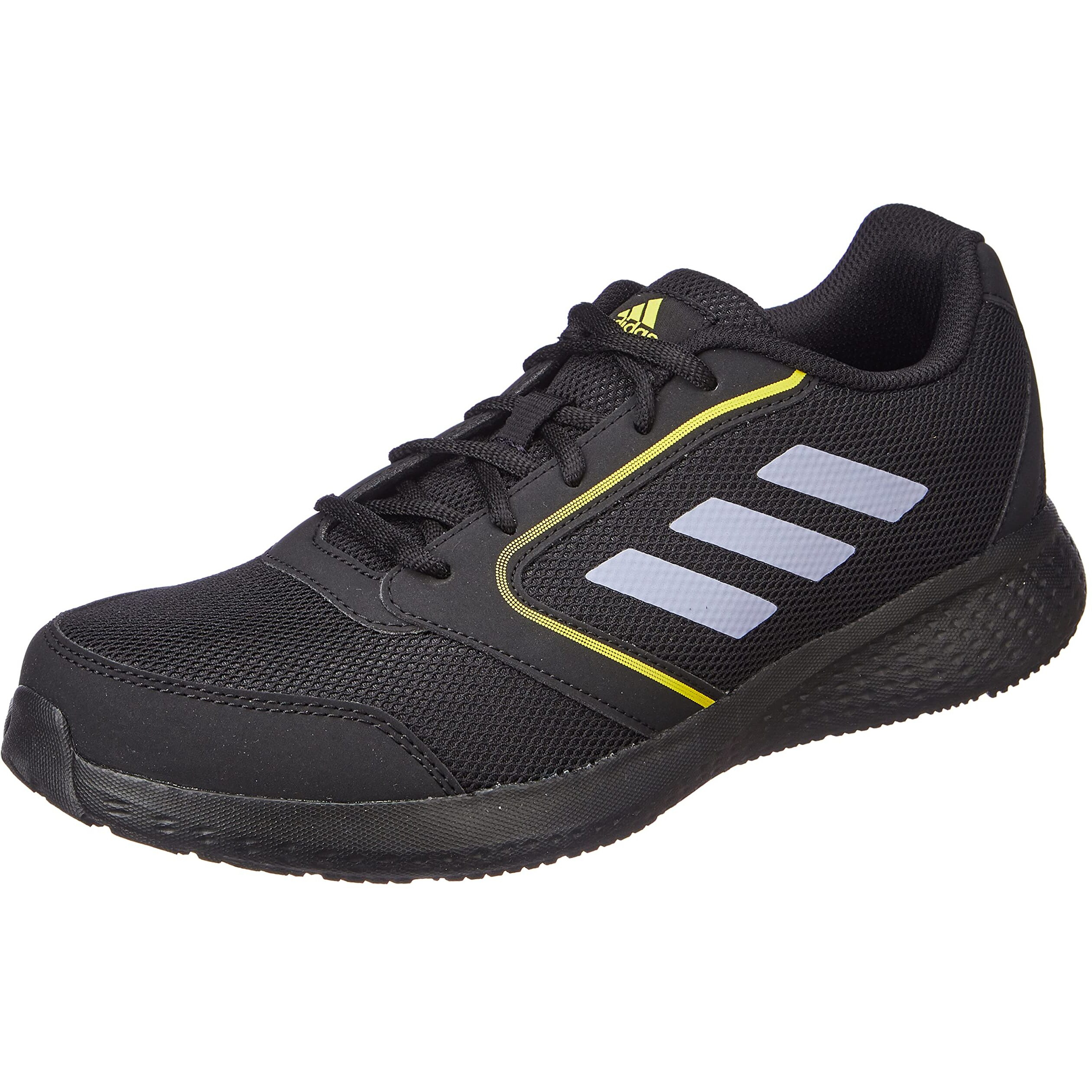 Adidas Men Synthetic Fluento M Running Shoe CBLACK/SILVIO/IMPYEL (UK-10)