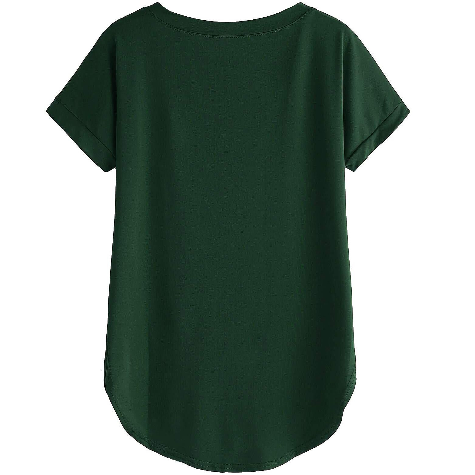 Fabricorn Women's Green Solid Regular Fit Long Sleeves T-Shirt, XL Size