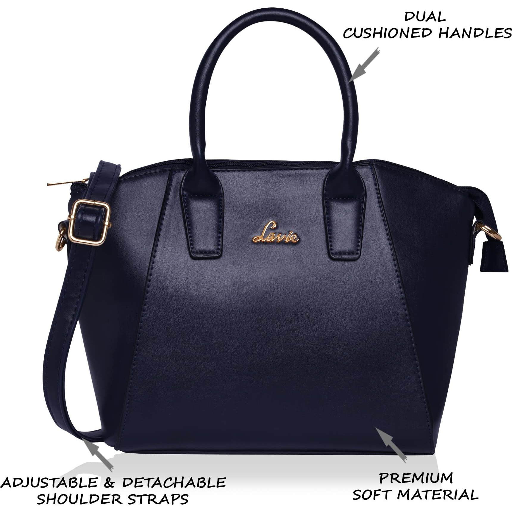 Lavie Pamukkale Women's Satchel (Navy) (Piece 1) (HGGE753040N3)