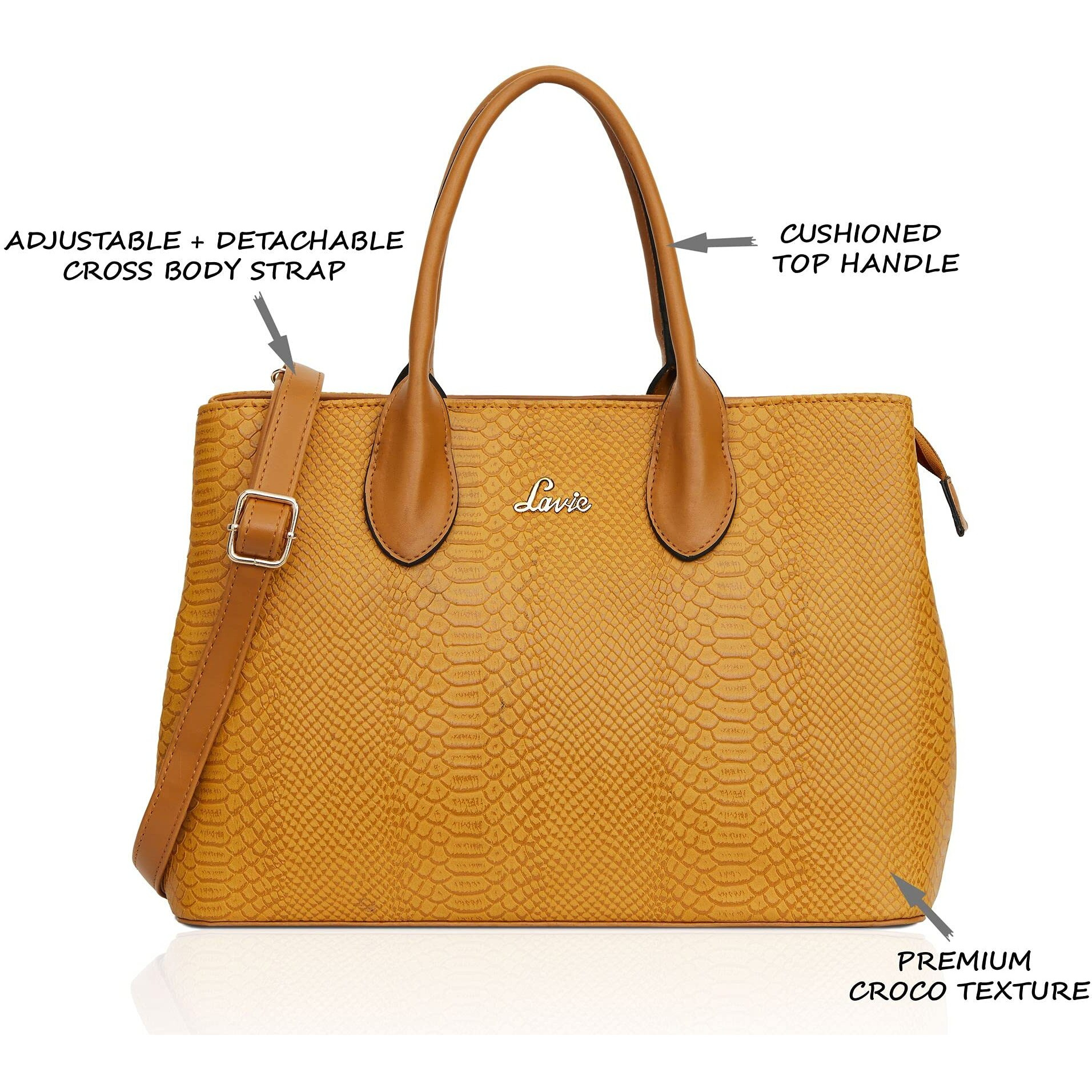 Lavie Women's Ficus Satchel Bag | Ladies Purse Handbag