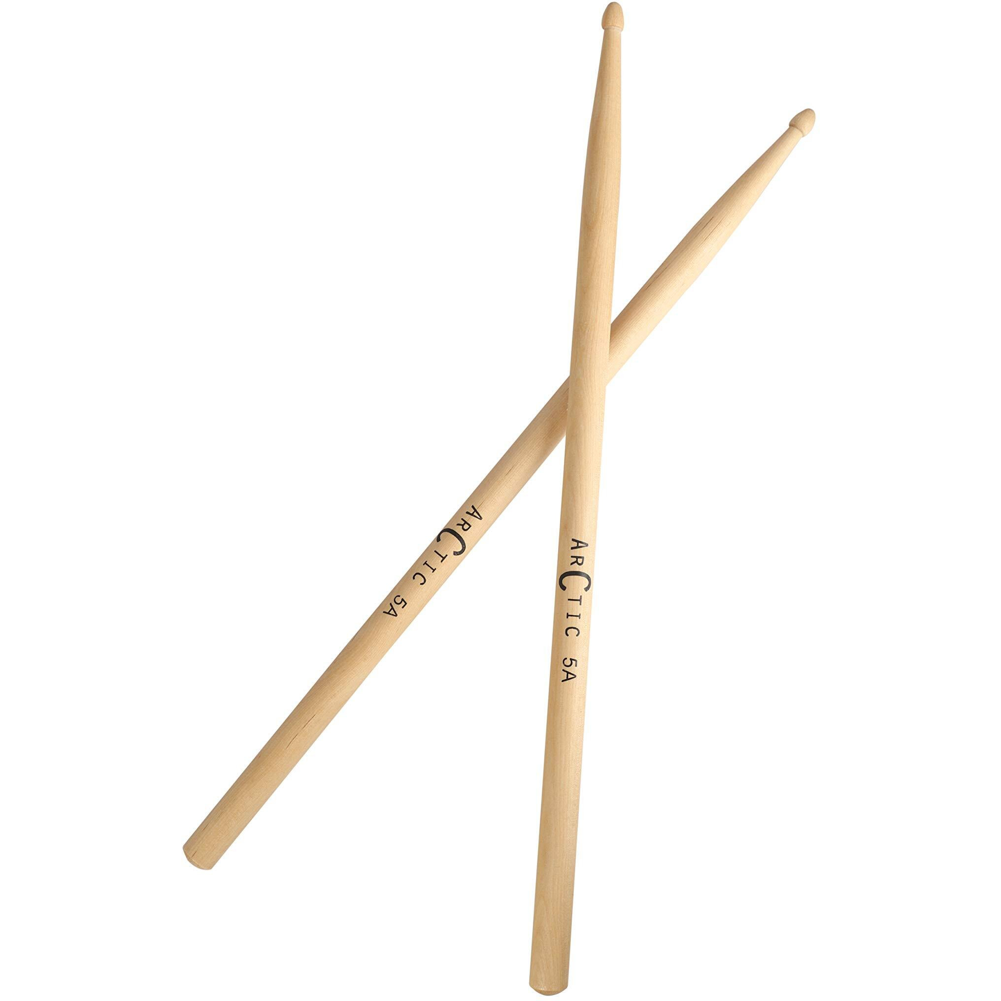 ARCTIC Pro 5A drumsticks, Selected Wood, Perfect Shape balance. Ultra Durable for Professional Drummers.