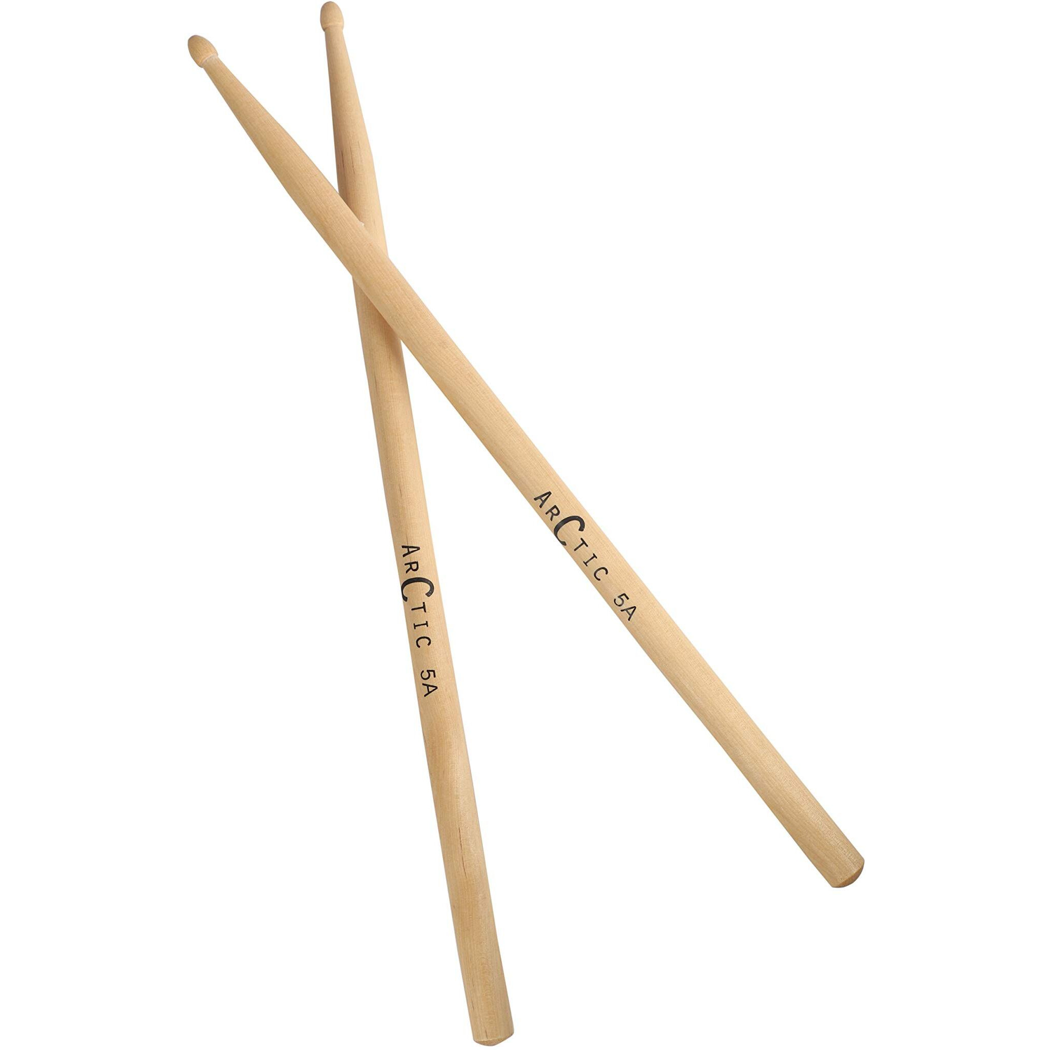 ARCTIC Pro 5A drumsticks, Selected Wood, Perfect Shape balance. Ultra Durable for Professional Drummers.