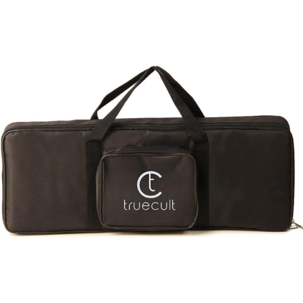 True Cult Polyester Keyboard Bag Compatible With 37 Keys Yamaha & Casio Pss-E30,Pss-F30 Padded Quality With Dust Cover (Black)