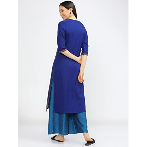 KETCH Women's Polyester Regular Fashion Vest (KHKU000110_Blue