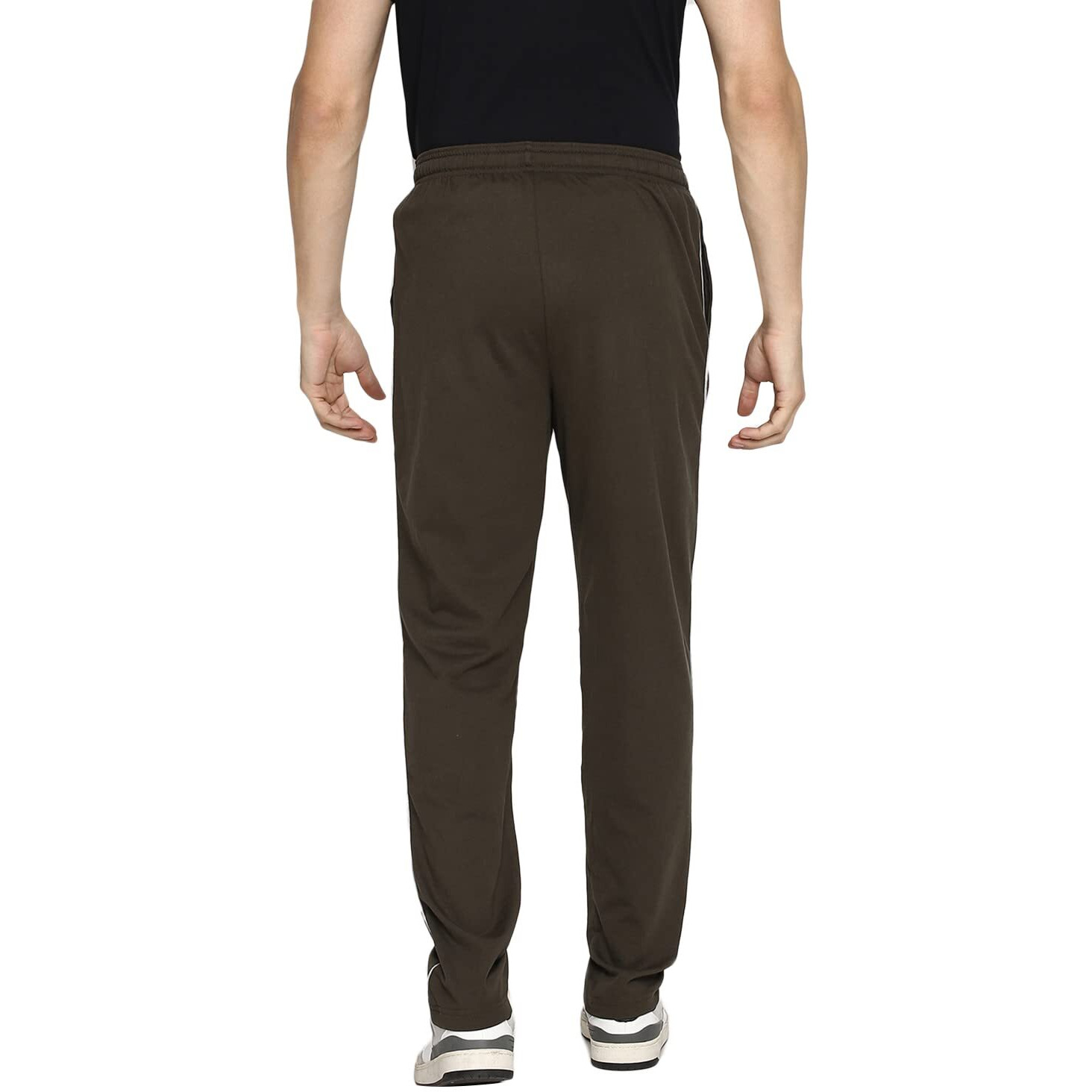 Van Heusen Men Athleisure Smart Tech Regular Fit Trackpants - Easy Stain Release, Anti Stat, Ultra Soft_50056_Moss Green_S