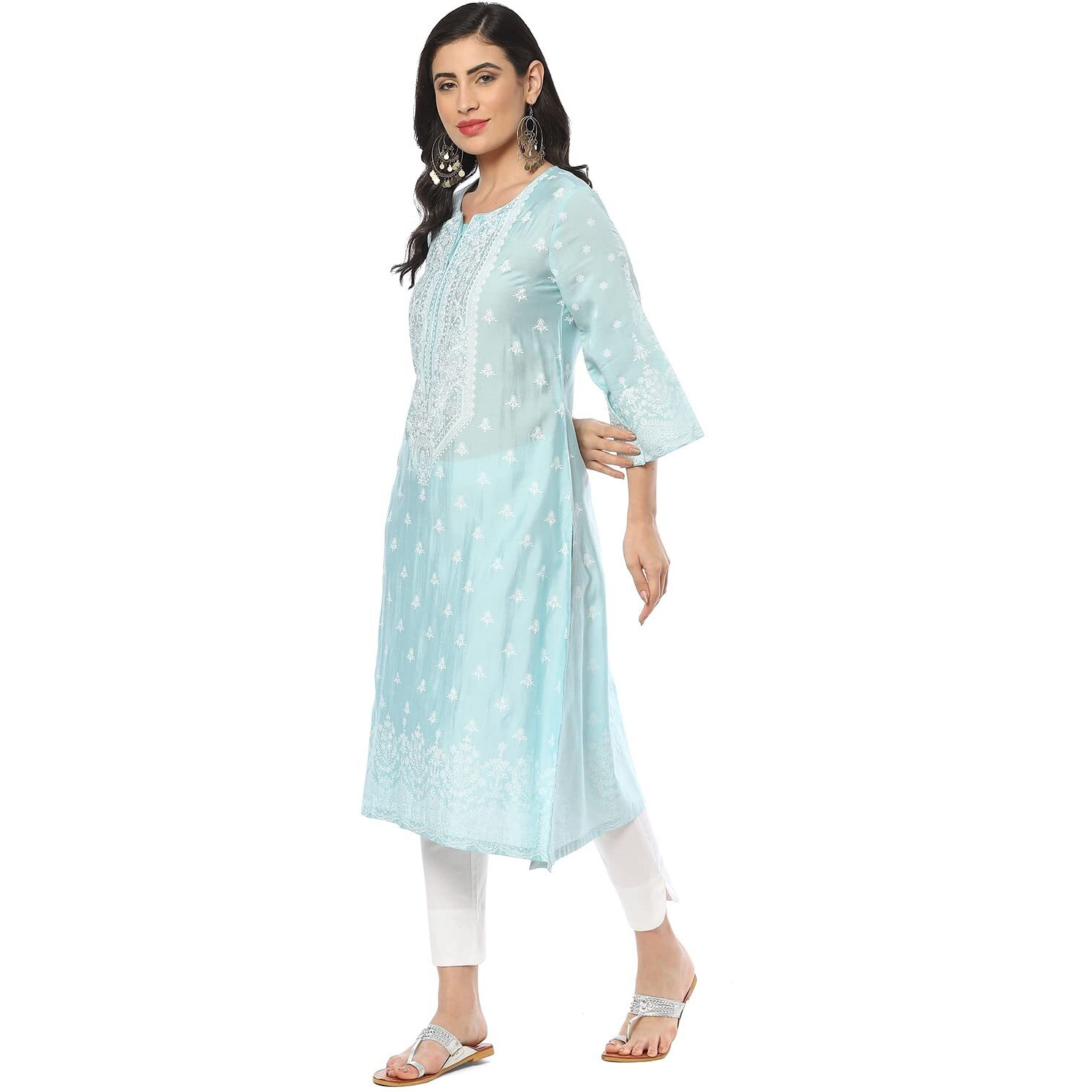 BIBA Women Printed Mix and Match(CHANTILL18997_Blue_36)