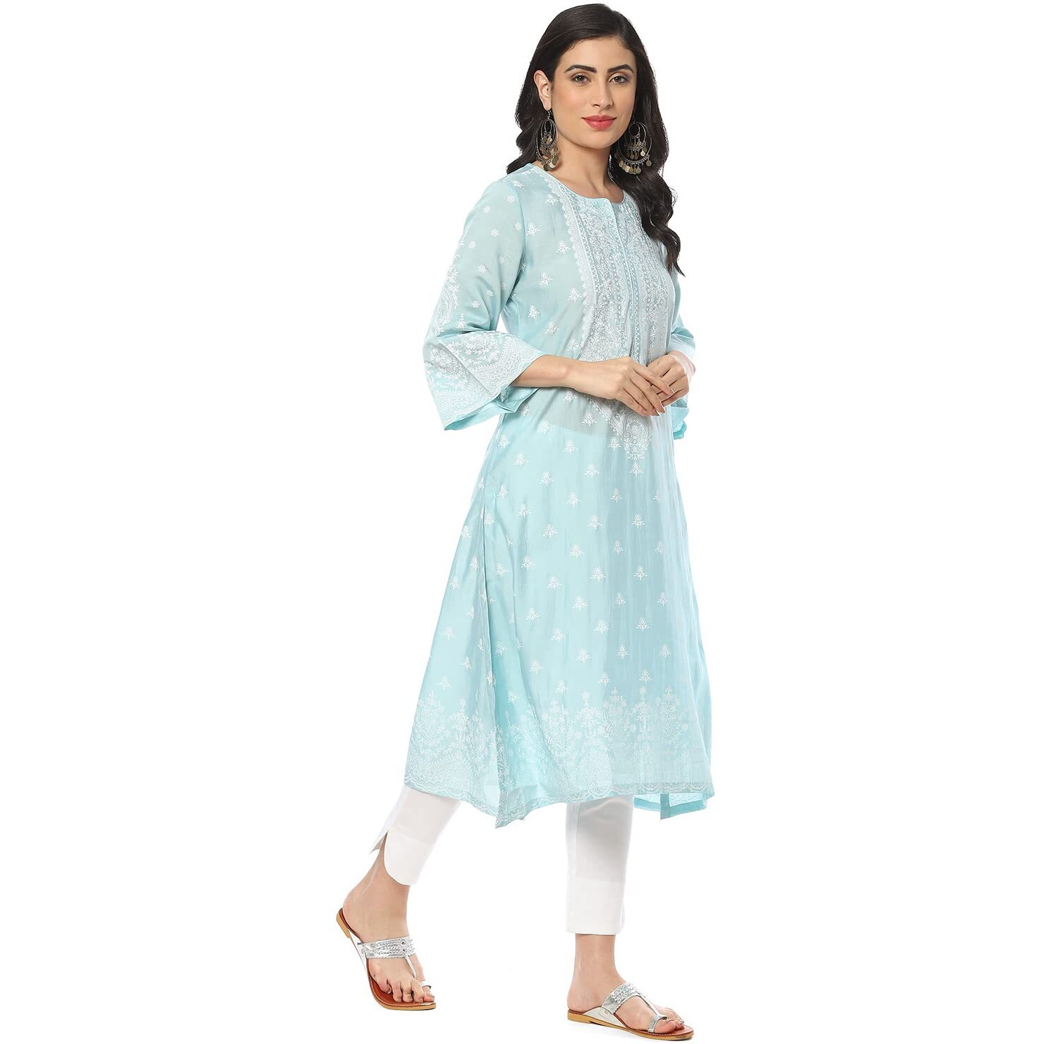 BIBA Women Printed Mix and Match(CHANTILL18997_Blue_36)