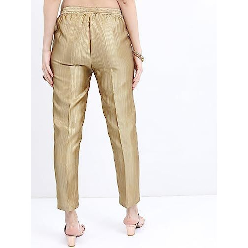 KETCH Women's Regular Fit Pants (KHK3000490_Neutral_M)
