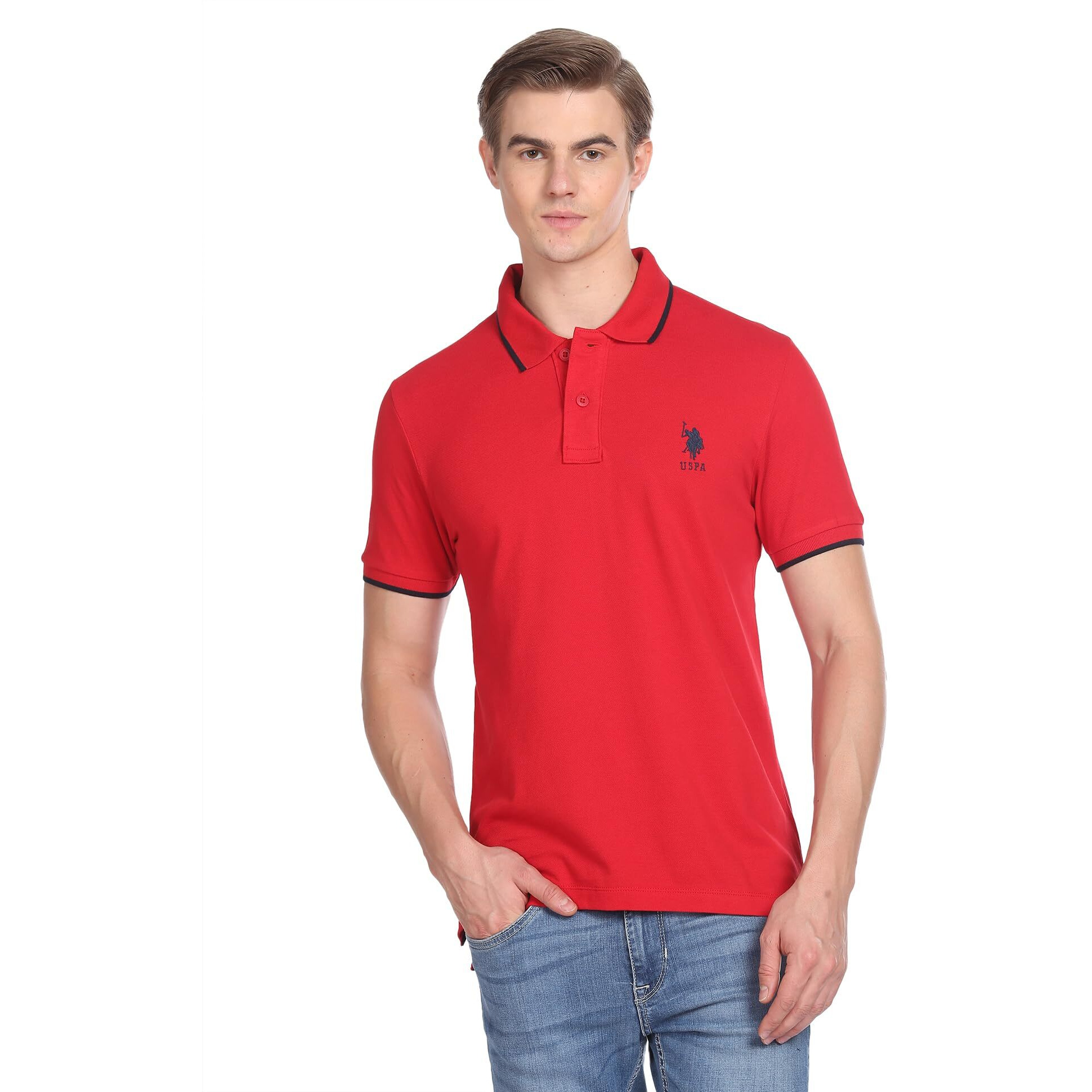 U.S. POLO ASSN. Men's Regular Fit T-Shirt Red XL