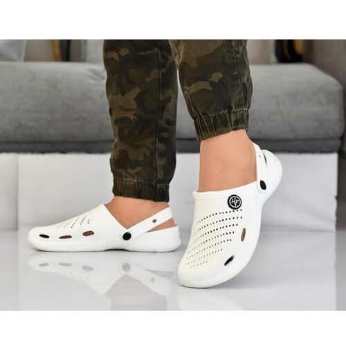 Centrino Men's 7302 White Clogs_7 UK(7302-6)