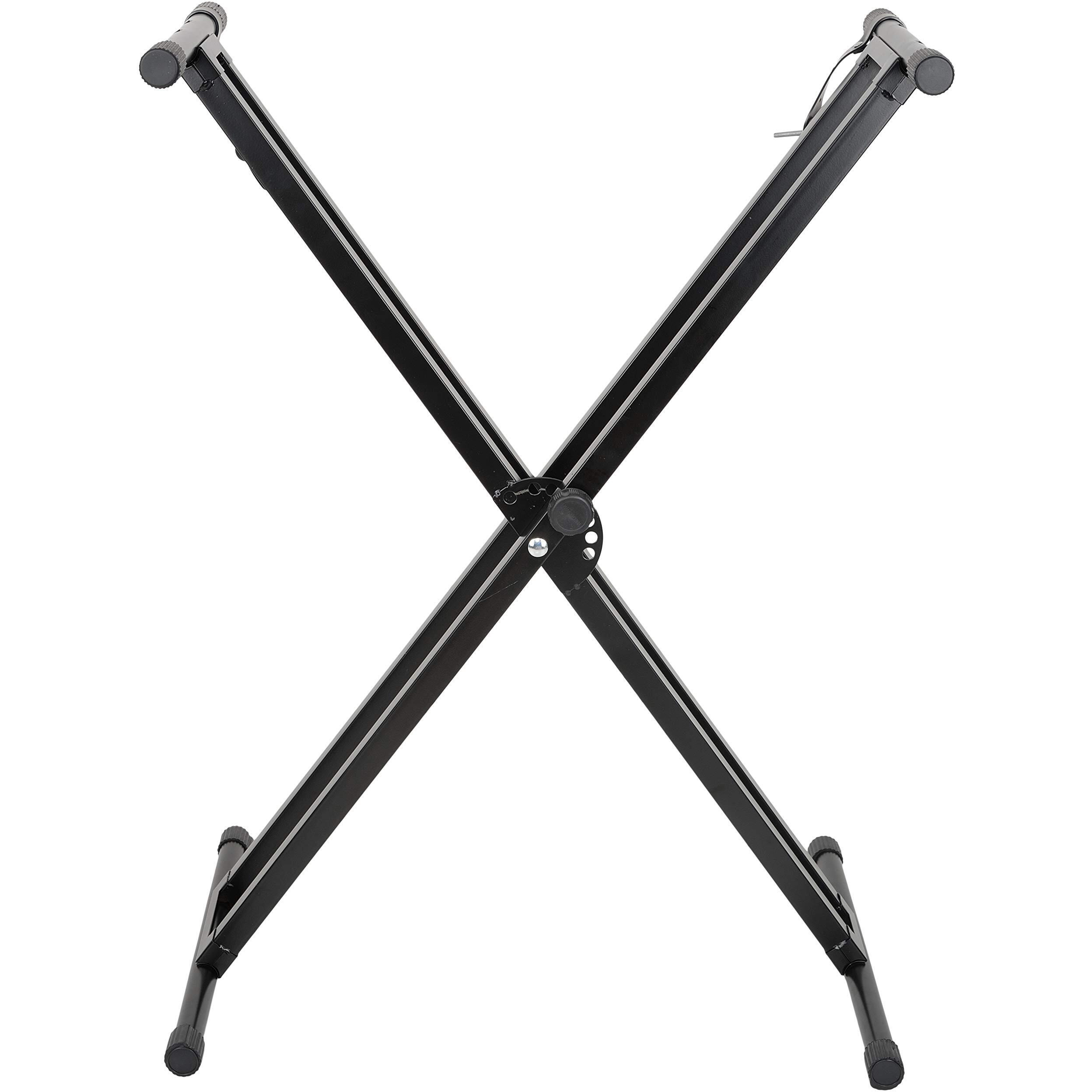 Arctic Adjustable Heavy Duty Double Tube Keyboard Stand_Black