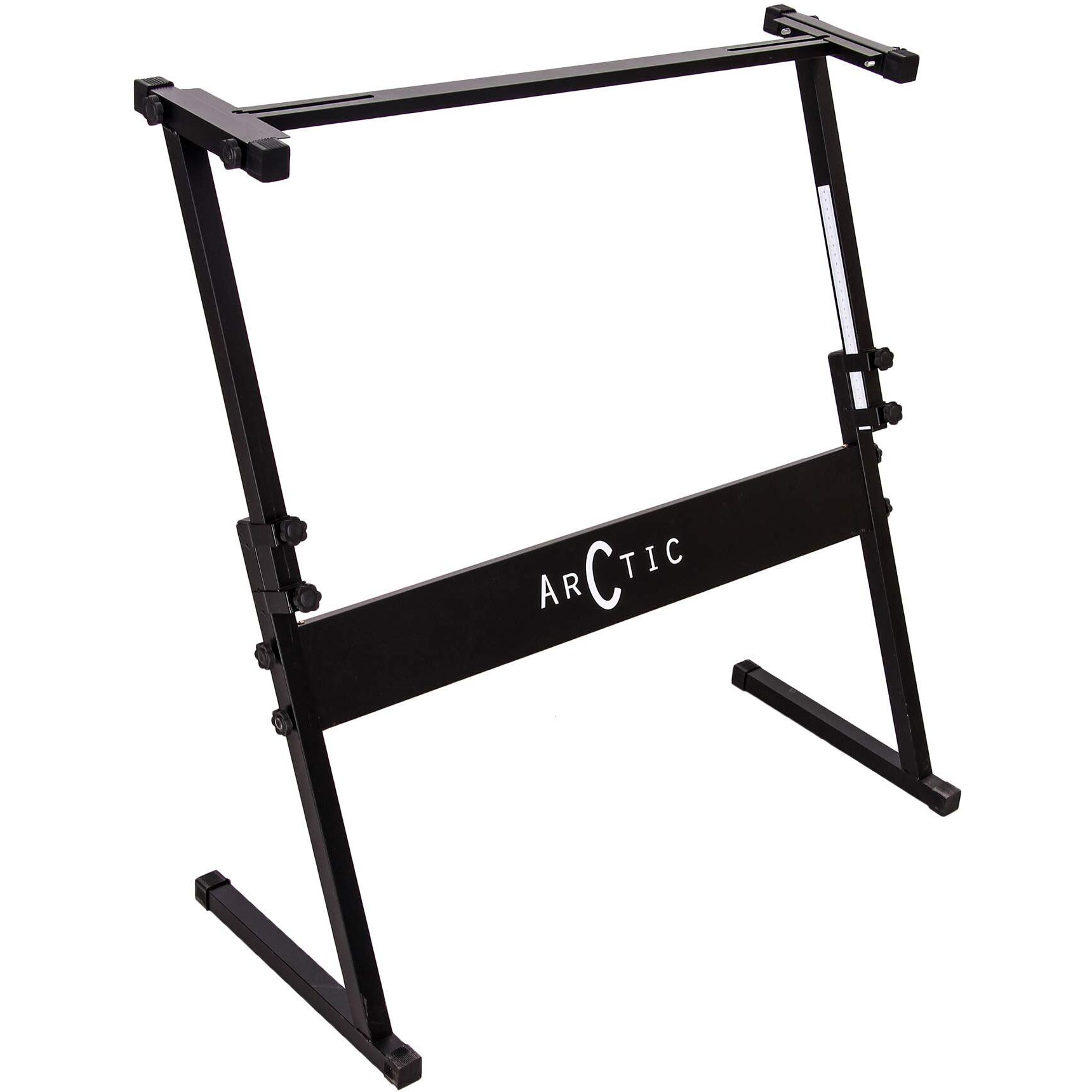 Arctic Z - Keyboard Stand for 61 or 54 keys, Z-Style Folding, Height Adjustable, Light Weighted_Black
