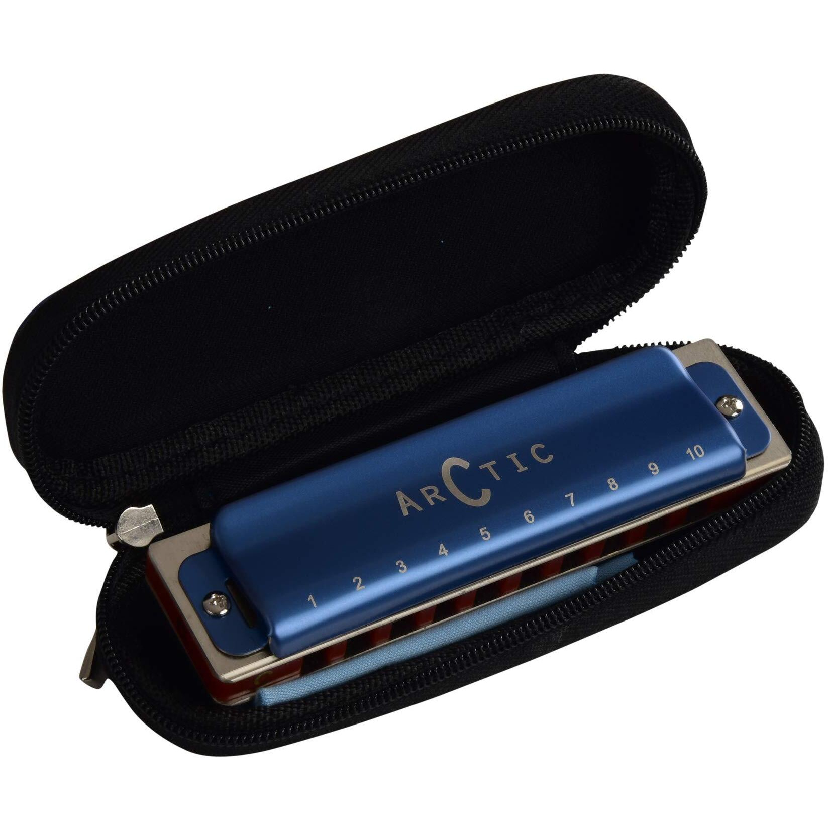 ARCTIC C Scale 10-hole / 20 tones Premium Harmonica/Mouth Organ with Case and Cloth for Professional and Amateurs. Ultra premium finish and durable built