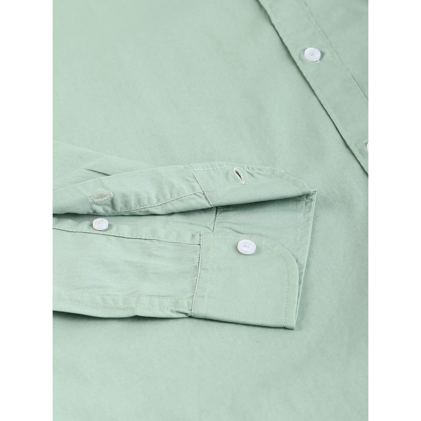 Dennis Lingo Men's Solid Slim Fit Casual Shirt (AZ301_SAGE_XXL)