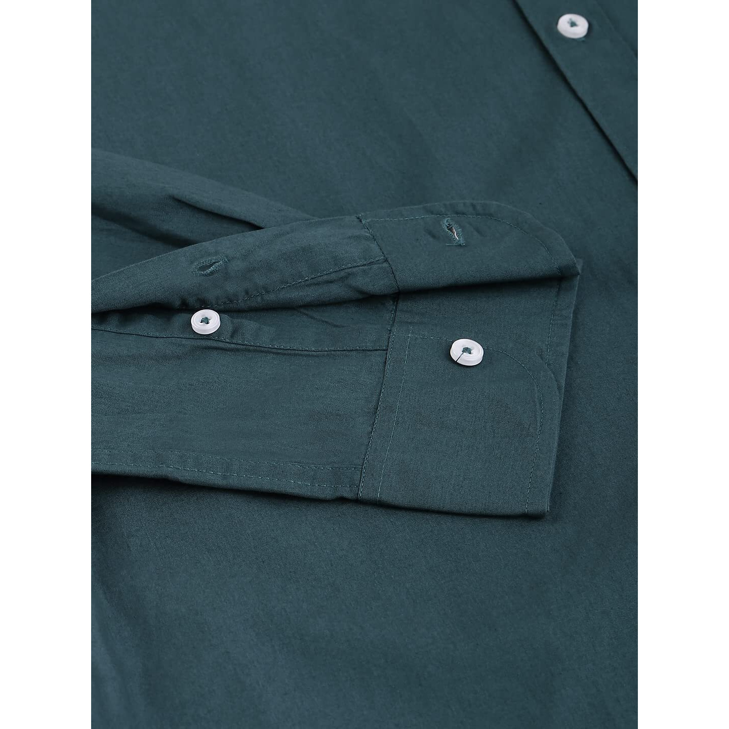 Dennis Lingo Men's Solid Slim Fit Casual Shirt (AZ301_PEACOCK_XL)