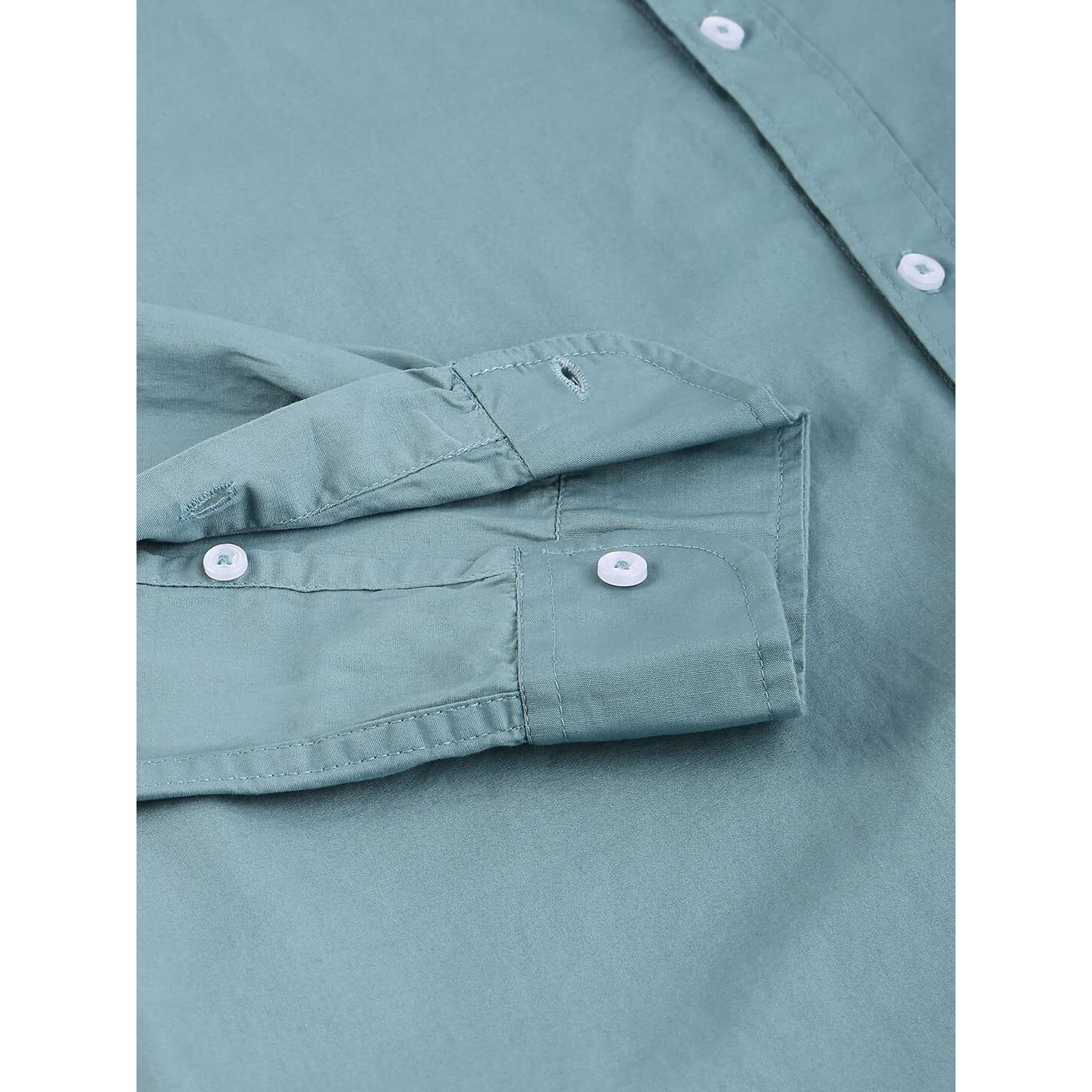 Dennis Lingo Men's Solid Slim Fit Casual Shirt (AZZ301_D-TEAL_S)