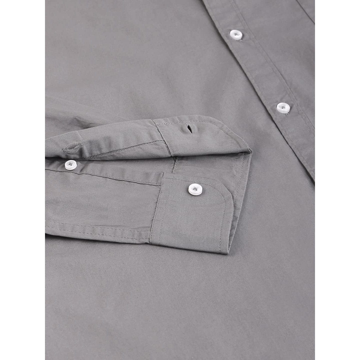 Dennis Lingo Men's Solid Slim Fit Casual Shirt (AZ301_SLATE_XL)