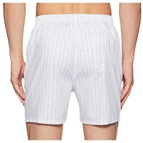 Amazon Brand - Symbol Men's Cotton Printed Boxer Shorts (Combo Pack of 2) Casual | Underwear | Half Pants | Short Pant - Regular Fit with Back Pocket (Multicolor 7_L)