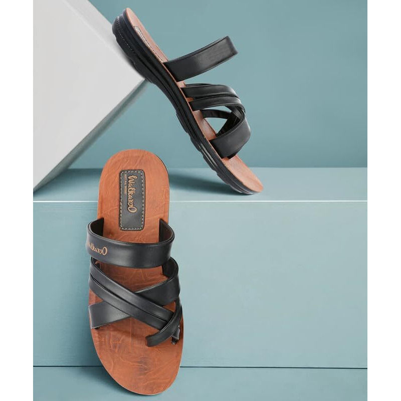 WALKAROO W5687 Mens Sandals for dailywear and regular use for Indoor & Outdoor - Tan