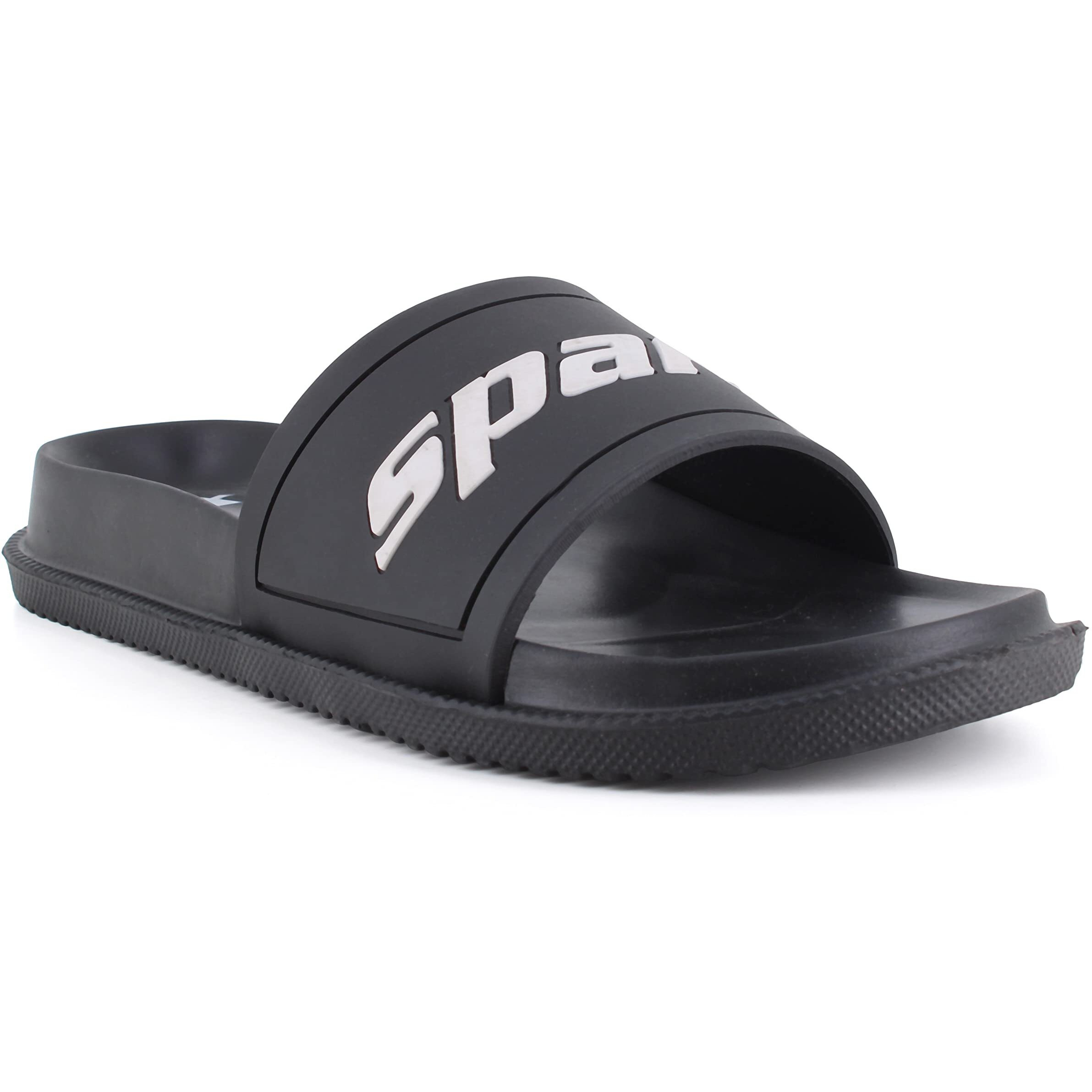Sparx Men SFG-2101 Black White Flip Flops (SF2101G_BKWH_0006)