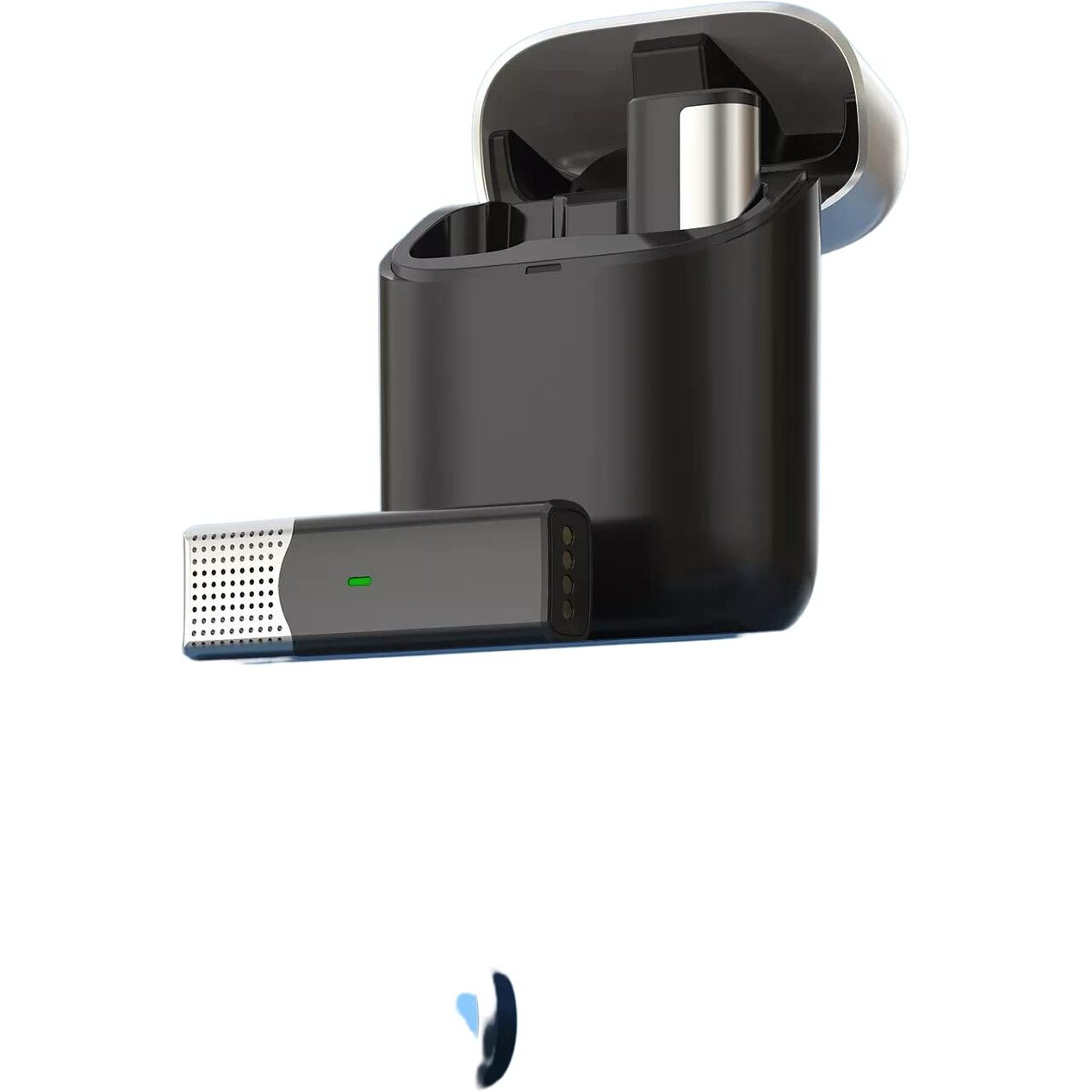 Careflection Wireless Clip Mic, Wireless Lavalier Microphones, Lapel Clip-on Microphone(Aisizo, for Smartphone, Laptop, Video Recording YouTube Live Stream (SX960 Lightening Type)