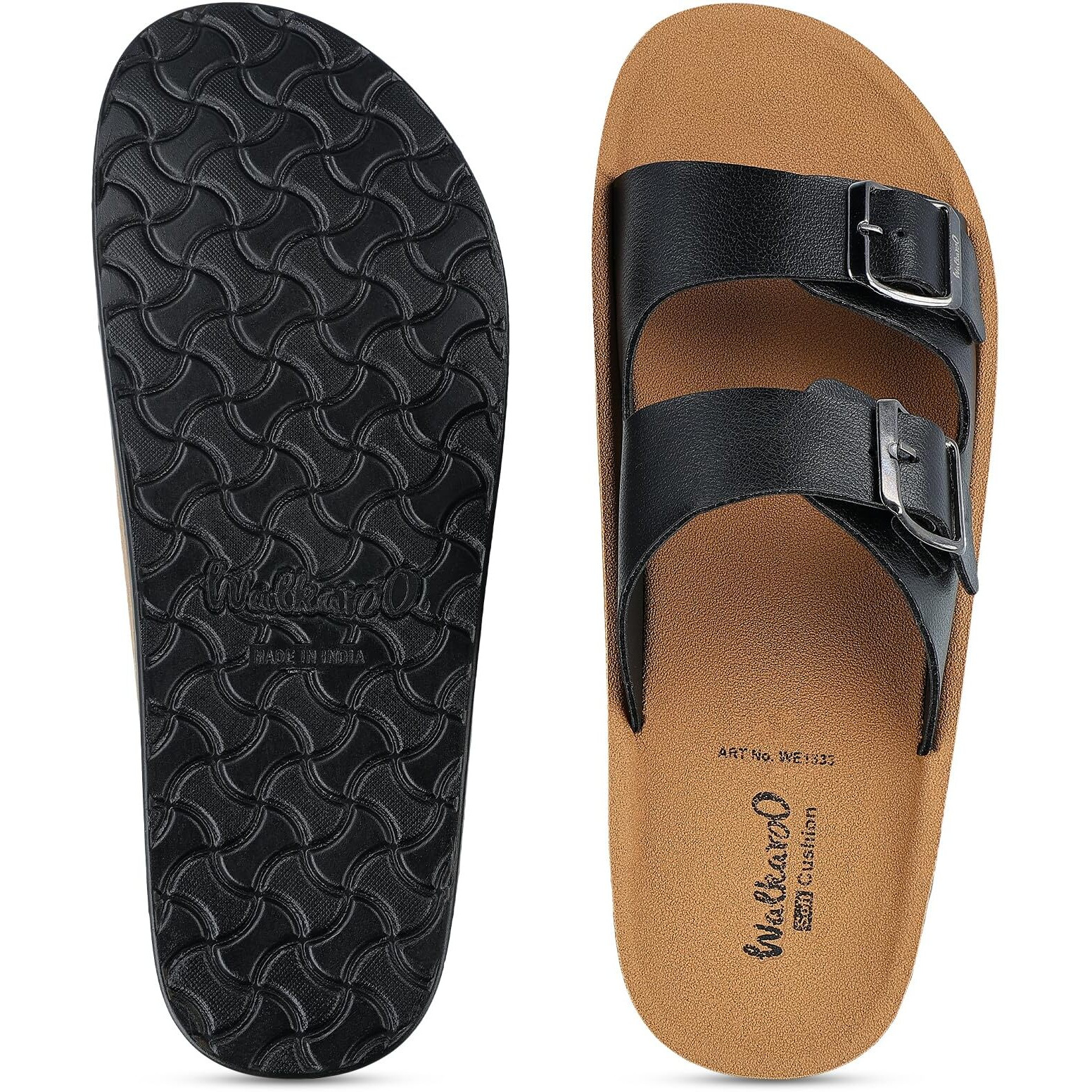 WALKAROO PLUS Soft Cushion Sandals For Men|Lightweight and Comfortable|WE1333