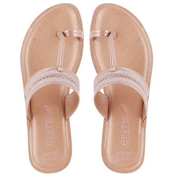 flite Women's Slippers/Sandals/Fashion Sandals/PU Slippers (Copper, 6)