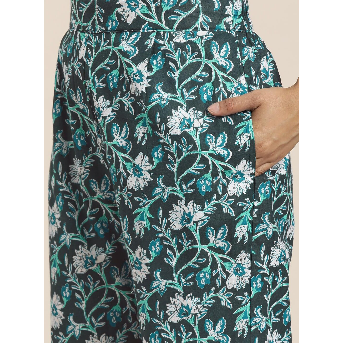 Shiv Textiles Cotton Printed Kurta Set For Women.(KP-209-Blue-2XL)